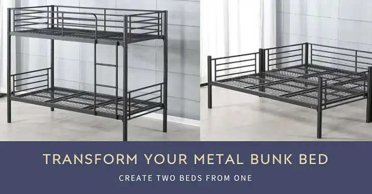 How to Convert a Metal Bunk Bed into Two Separate Beds