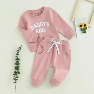 Daddy's Girl Toddler Outfit – Pullover & Jogger Pants