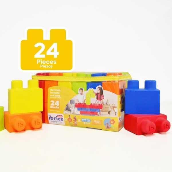 MAX 24-Piece Large Foam Building Blocks – Creative, Educational, Safe Toy for Children